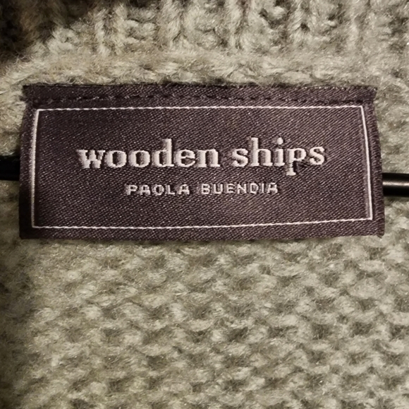 Wooden Ships Apres Cozy Crew Knit Mohair Wool Blend Pullover Sweater sz Sm/Md - Picture 4 of 8
